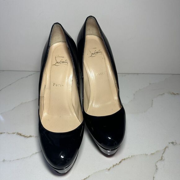 Christian Louboutin Classic black pumps Platform Size 38.5 - Picture 2 of 14